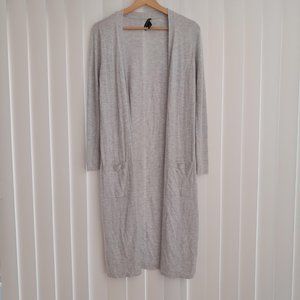 White House Black Market Gray Pocket Cardigan Size Small